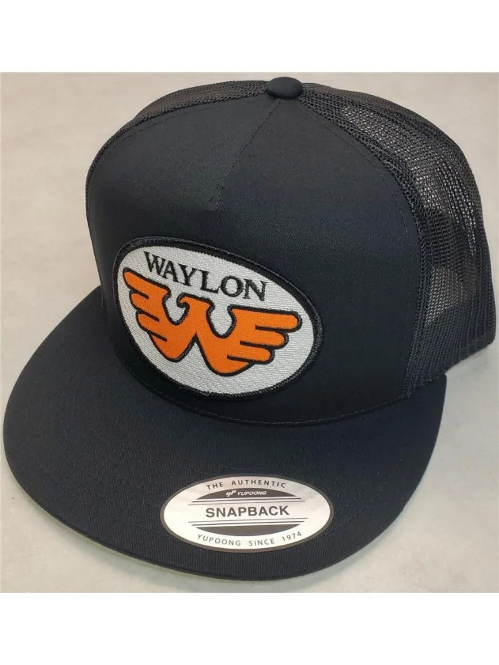 Retro Waylon Trucker Hat Vintage Outlaw Country Patch Yupoong Snapback Cap 80s